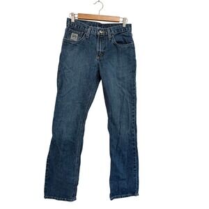 Cinch Men Bootcut Jeans 28x33 Blue Medium Wash Cotton Western Cowboy Ranchwear